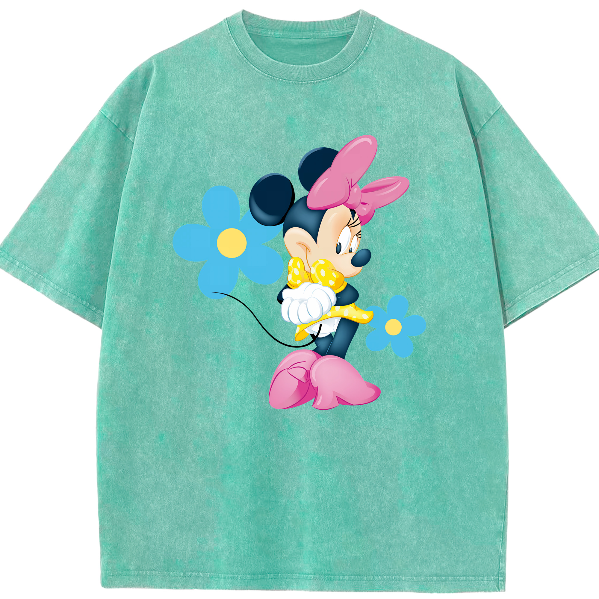 （画像用） ミッキーマウス Mickey Mouse 綿100% ヴィンテージ風 半袖Tシャツ（フロントプリント）